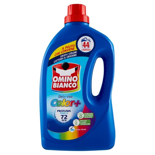 [801513946] Omino Bianco Detersivo per Lavatrice Liquido Color + 44 Lavaggi Ml.1760