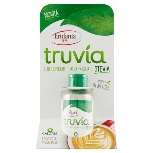 [801513960] Eridania Dolcificante Liquido Truvia Estratto dalla Foglia di Stevia in Bottiglietta Ml.50
