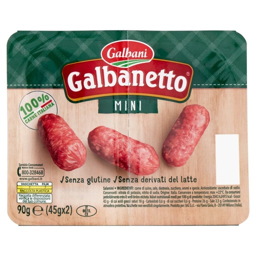 [801513991] Galbani Galbanetto Salame Mini Snack Gr.90