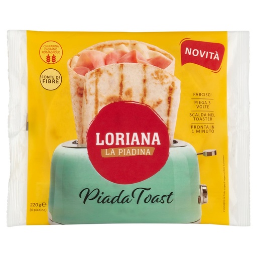 [801514000] Loriana Piada Toast Pz.4 Gr.220