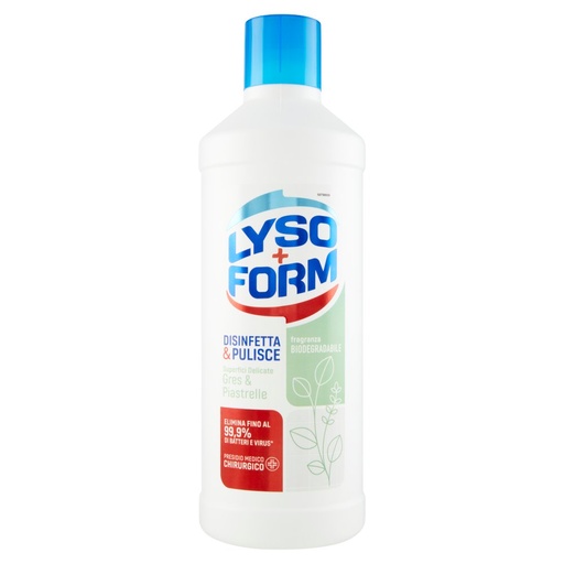 [801514003] Lysoform Disinfetta e Pulisce Gres e Piastrelle Lt.1,1