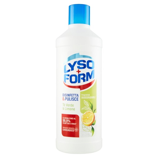 [801514004] Lysoform Disinfetta e Pulisce Tè Verde e Limone Lt.1,1