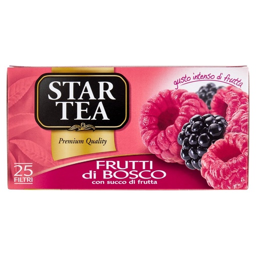 [801514017] Star Tea ai Frutti di Bosco con Succo di Frutta 25 Filtri