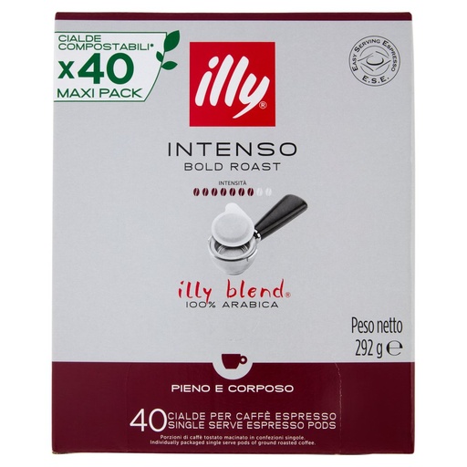 [801514075] Illy Cialde Ese Compostabili Gusto Intenso Pz.40