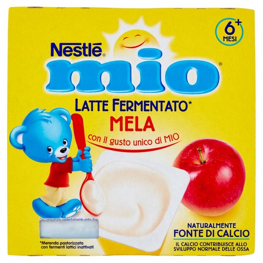 [801514165] Nestlè Mio Merenda al Latte e Mela Pz.4 Gr.100