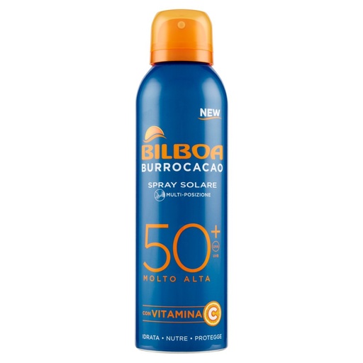 [801514180] Bilboa Burrocacao Spray Solare 50+ Protezione Molto Alta Ml.150