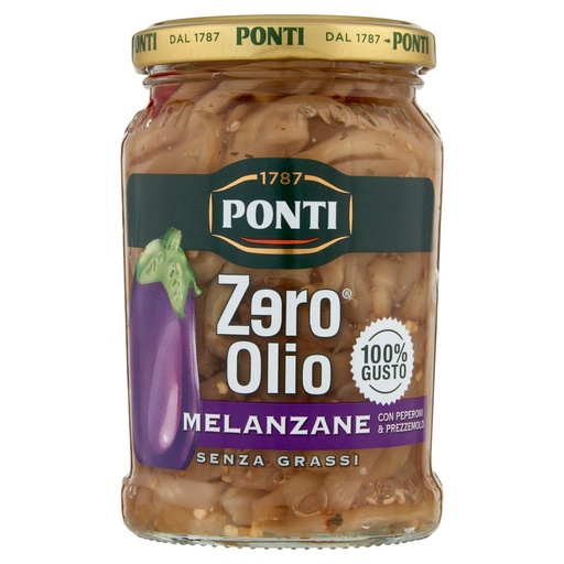 [801514853] Ponti Zero Olio Melanzane con Peperoni e Prezzemolo Gr.290