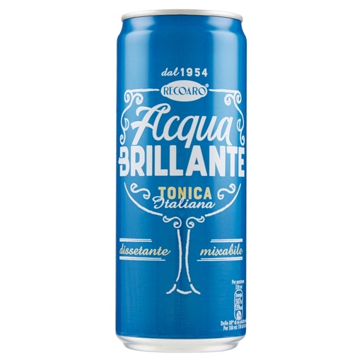 [801514902] Recoaro Acqua Brillante Tonica in Lattina Cl.33