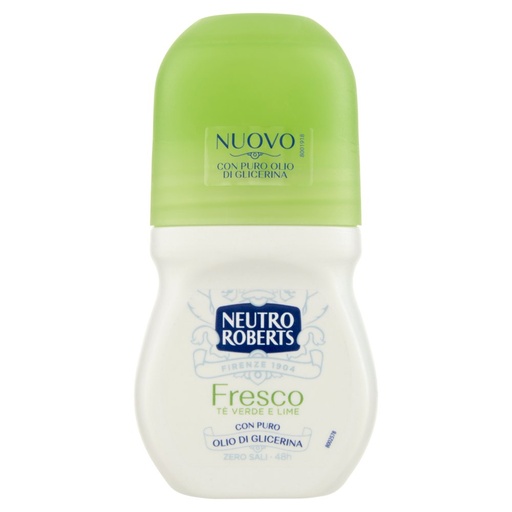 [801514907] Neutro Roberts Deodorante Roll On Fresco Tè Verde e Lime Ml.50