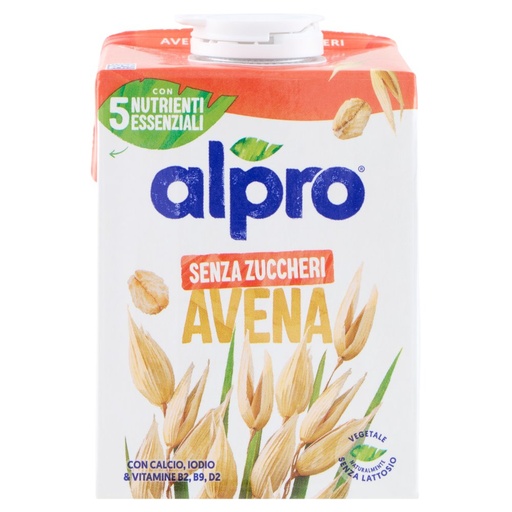 [801514921] Alpro Bevanda all'Avena 100% Vegetale Senza Zucchero e Lattosio Ml.500
