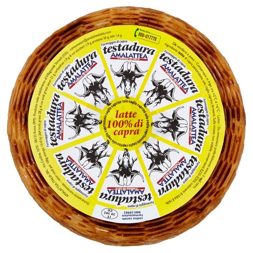 [801514924] Amalattea Formaggio di Capra Testadura Kg.1,9 Pz.2