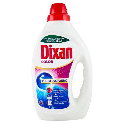 [801514979] Dixan Liquido Detersivo Lavatrice Color 22 Lavaggi Ml.990
