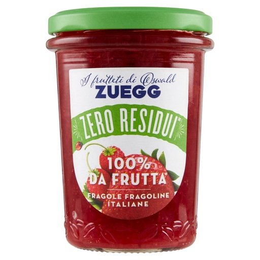 [801515030] Zuegg Confettura di Fragole e Fragoline di Bosco Italiane I frutteti di Oswald Zero Residui Gr.230