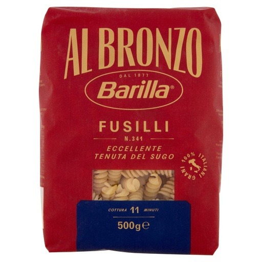 [801515039] Barilla Pasta Al Bronzo Fusilli N°341 Gr.500
