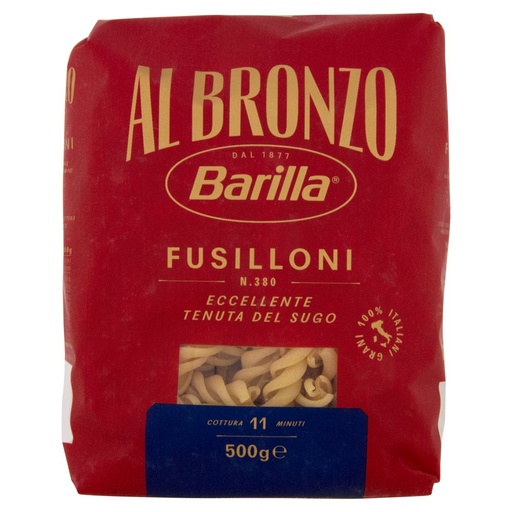 [801515040] Barilla Pasta Al Bronzo Fusilloni N°380 Gr.500