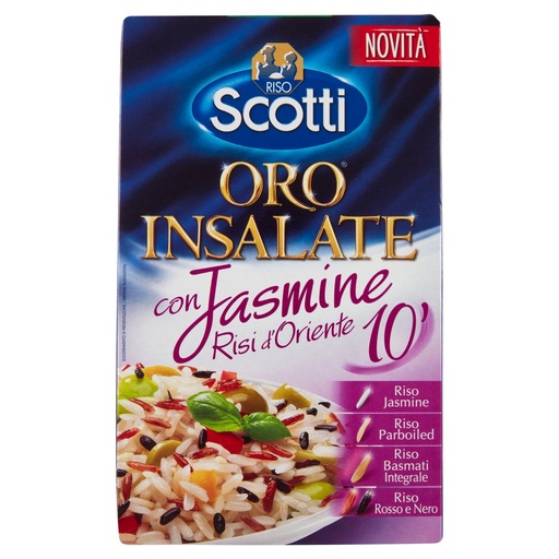 [801515078] Riso Scotti Oro Insalate con Jasmine Risi d'Oriente 10 Minuti Gr.800