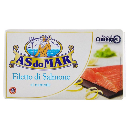 [801515082] Asdomar Filetto di Salmone al Naturale Gr.115