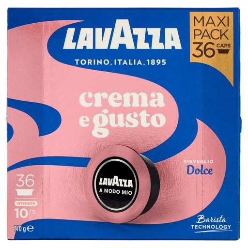 [801515106] Lavazza A Modo Mio Capsule Caffè Crema e Gusto Dolce Pz.36 Gr.270