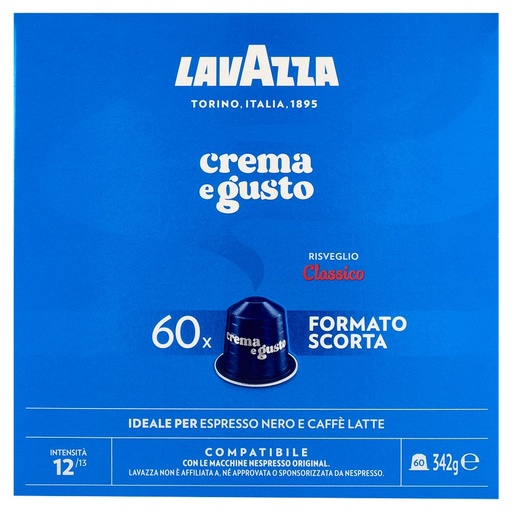 [801515108] Lavazza Capsule Compatibli Nespresso Original Crema e Gusto Classico Pz.60 Gr.342