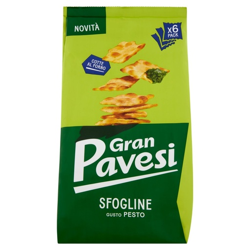 [801515121] Gran Pavesi Sfogline Gusto Pesto Snack Cotte al Forno Pz.6 Gr.180