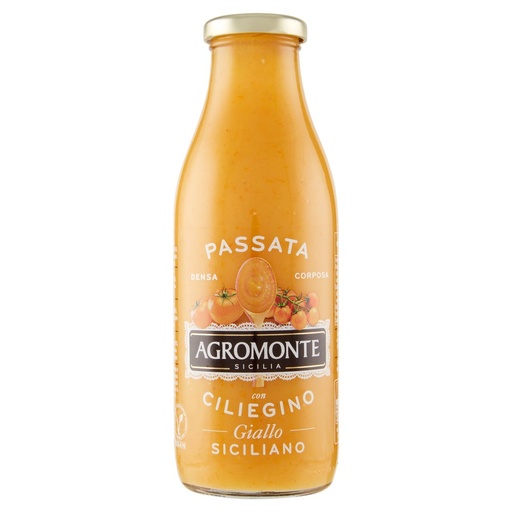 [801515127] Agromonte Passata con Ciliegino Giallo Siciliano Gr.520