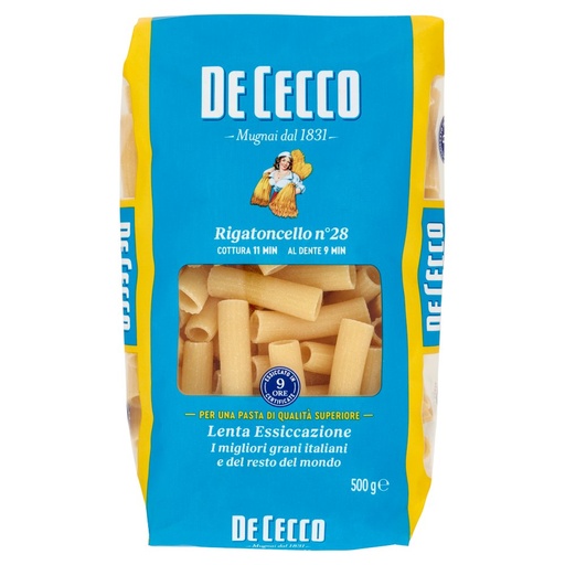 [801515135] De Cecco Rigatoncello N°28 Gr.500