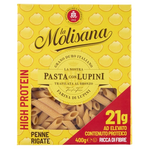 [801515144] La Molisana High Preotein Penne Rigate con Farina di Lupini Gr.400