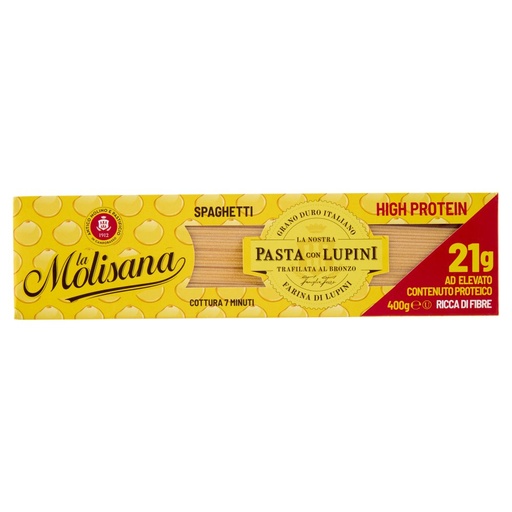 [801515145] La Molisana High Preotein Spaghetti con Farina di Lupini Gr.400