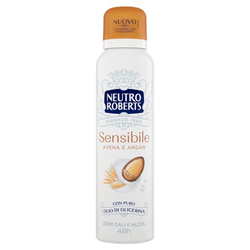 [801515176] Neutro Roberts Deodorante Spary Sensibile Avena e Argan Ml.150