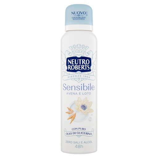 [801515177] Neutro Roberts Deodorante Spary Sensibile Avena e Loto Ml.150