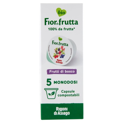 [801515201] Rigoni di Asiago Fiordifrutta Bio Frutti di Bosco Pz.5 X Gr.20
