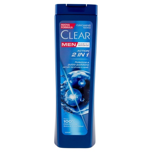 [801515229] Clear Men Shampoo Antiforfora Action 2 in 1 Ml.225