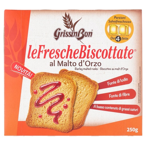 [801515271] Grissin Bon Fette Biscottate al Malto d'Orzo Gr.250
