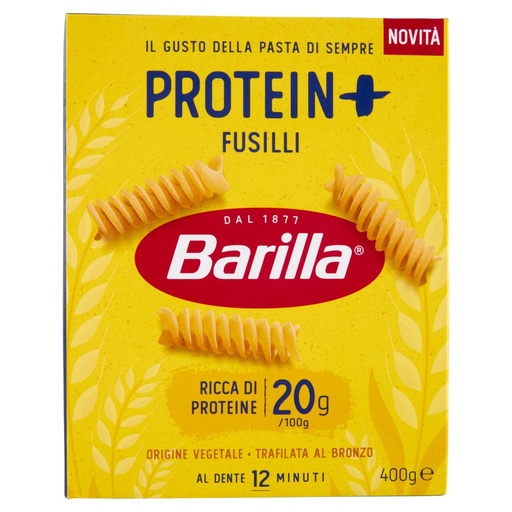 [801515357] Barilla Protein Più Fusilli Pasta Ricca di Proteine di Origine Vegetale Gr.400