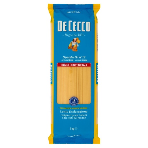 [801515449] De Cecco Spaghetti N°12 Kg.1