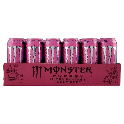 [801515557] Monster Energy Ultra Fantasy Ruby Red Zero Sugar Can Cl.50