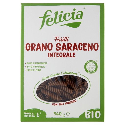 [000005205] Felicia Fusilli Grano Saraceno Integrale Bio Gr.340