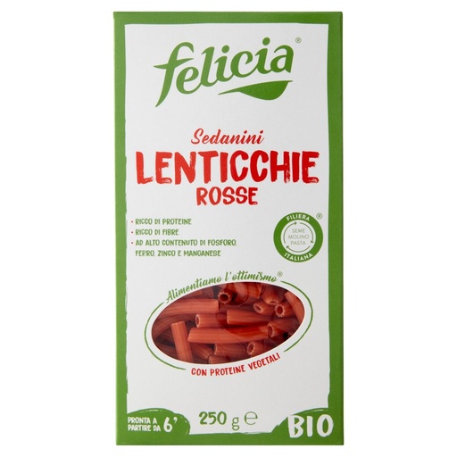 [000005209] Felicia Sedanini Lenticchie Rosse Bio Gr.250