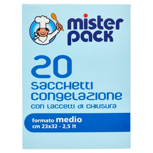 [000008702] Mister Pack Sacchetti Freezer Pz.20