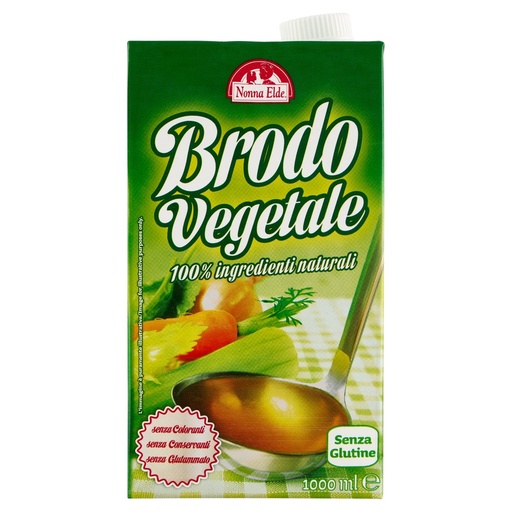 [000009547] Brodo Pronto Vegetale senza Glutine senza Glutammato Lt.1