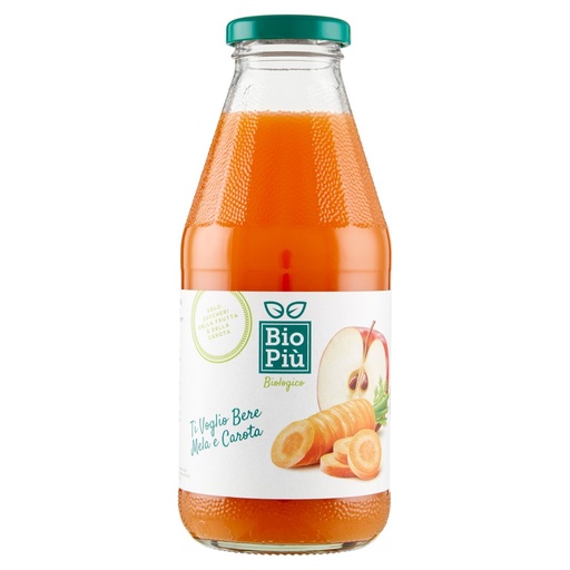 [000010073] Bio Più Ti Voglio Bere Mela e Carota Ml.500