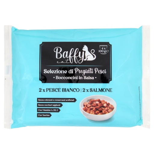 [000010381] Baffy Cat Bocconcini al Pesce Gr.100 X Pz.4