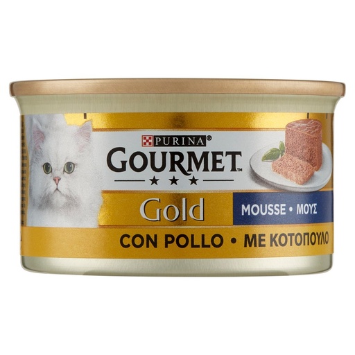 [000012404] GOURMET GOLD MOUSSE POLLO DELICATO GR.85