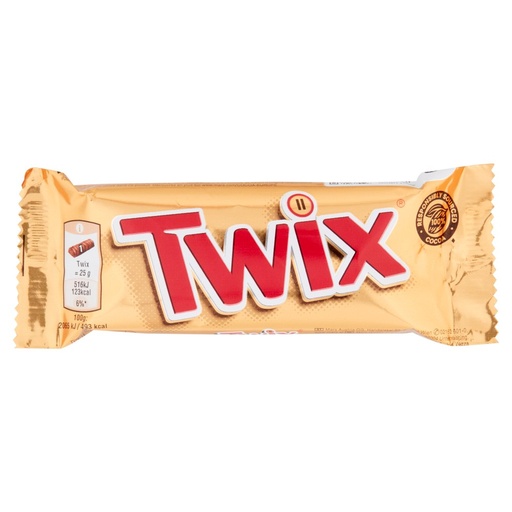 [000012716] Twix Snack al Cioccolato con Caramello Gr.50