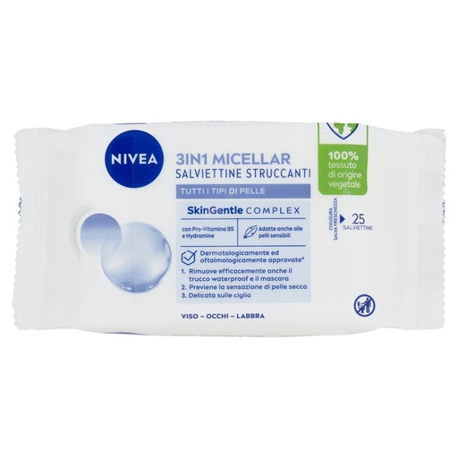 [000012752] NIVEA SALVIETTINE STRUCCANTI CON ACQUA M ICELLARE