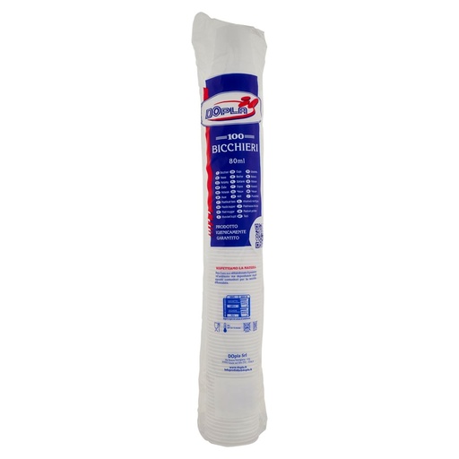 [000013054] DOPLA BICCHIERI 80 CC X 100 PZ