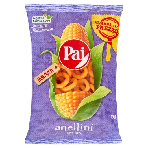 [000013360] PAI PATATINE ANELLINI TRASPARENTI GR.125