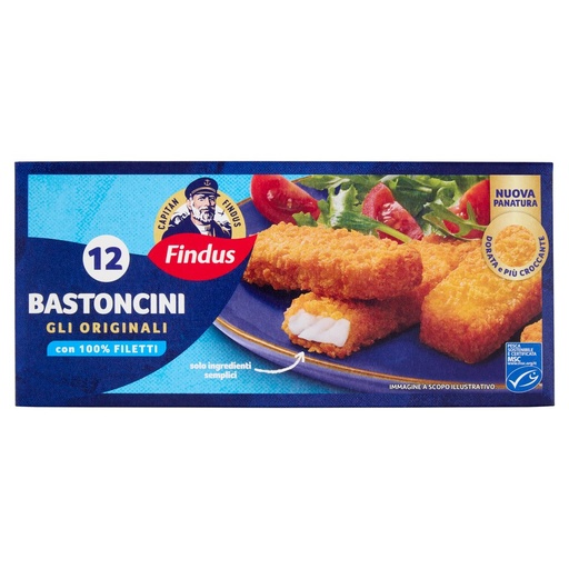[000013826] FINDUS NUOVI BASTONCINI 12 PZ GR.300