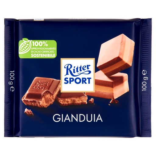 [000013840] RITTER SPORT GR.100 CIOCCOLATO GIANDUIA