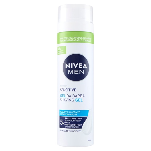 [000013915] NIVEA FOR MEN GEL BARBA ML.200 SENSITIVE